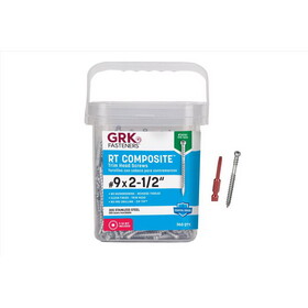Grk Fasteners 36101GRK Fasteners No. 9 X 2-1/2 in. L Star Coated Reverse Screws 365 pk