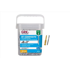 Grk Fasteners 36077GRK Fasteners No. 8 X 2 in. L Star Coated Reverse Screws 600 pk