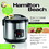 Hamilton Beach 37548 Silver 14 cups Programmable Rice Cooker