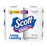Scott 10183 Toilet Paper 4 Rolls 1000 sheet 4 in.
