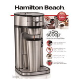 Hamilton Beach 49981RG 14 oz Silver Single Serve Coffee Maker