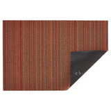 Chilewich 200133-010 24 in. W X 36 in. L Orange Skinny Stripe Polyester/Vinyl Utility Mat