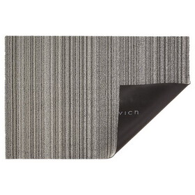Chilewich 200133-001 24 in. W X 36 in. L Gray/White Skinny Stripe Polyester/Vinyl Utility Mat