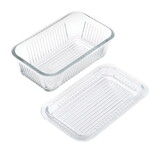 Lifetime 5078594 Clear Glass Multi Function Butter Dish 1 pk