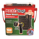 Pocket Hose 17193-4 Copper Bullet 3/4 in. D X 100 ft. L Medium Duty Expandable Flexible Garden Hose