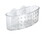 iDesign 38900 Clear Plastic Sponge and Scrubber Holder