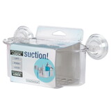 iDesign 52320 Power Lock 5 H X 10 in. W X 5 in. L Clear Shower Basket