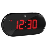 GPX C253B 3 in. Black AM/FM Clock Radio Digital Plug-In