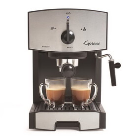 Capresso 117.05 42 oz Black/Silver Coffee & Espresso Maker