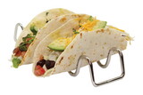 Tablecraft TRW34TableCraft Taco Taxi Silver Stainless Steel Taco Holder