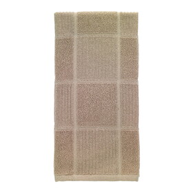 T-Fal 10959 Sand Cotton Checked Parquet Kitchen Towel 1 pk