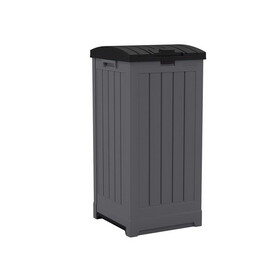Suncast GH3900 Trash Hideaway 39 gal Peppercorn Resin Trash Can Lid Included