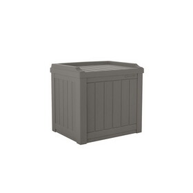 Suncast SS601ST 22 in. W X 17 in. D Gray Plastic Deck Box with Seat 22 gal