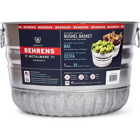 Behrens 32S 9.3 gal Steel Bushel Basket Round