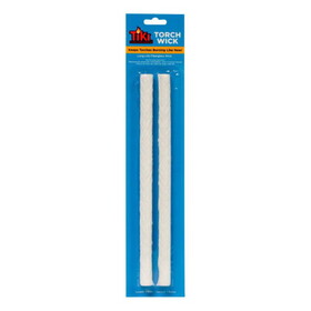 TIKI 1312128 0.5 in. X 9 in. L Round Wick Shape Fiberglass Torch Wick 2 pk