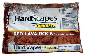 Quikrete 1175-05 HardScapes Red Lava Rock Decorative Stone 0.5 cu ft