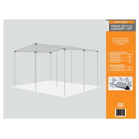 AHC DRG60325 20 ft. W X 20 ft. L Heavy Duty Polyethylene Canopy Tarp Silver