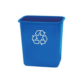 United Solutions WB0084 7 gal Blue Plastic Recycling Bin