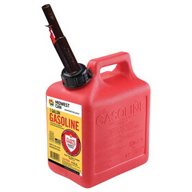 Midwest Can 1210 Quick Flow Spout Plastic Gas Can 1 gal