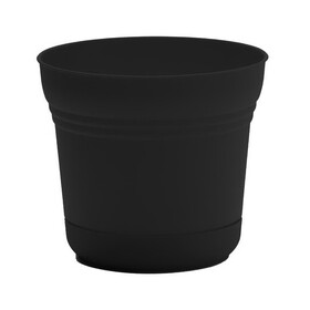 Bloem SP1000 Saturn 8.5 in. H X 9.75 in. W Plastic Traditional Planter Black