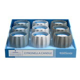 OutDoozie CC00274N-4XQ Assorted Ceramic 4 in. H Contour Citronella Candle