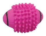 Boss Pet 52984 Digger's Pink Vinyl Spiked Football Squeaky Dog Toy Medium 1 pk