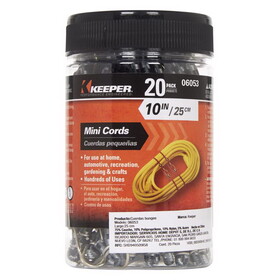 Keeper 06053-10 Multicolored Bungee Cord Set 10 in. L 20 pk