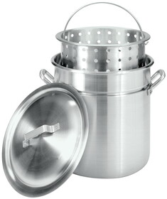 Bayou Classic 4042 Aluminum Stockpot 42 qt Silver
