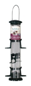 Audubon 23920 Wild Bird 2 lb Plastic Tube Bird Feeder 6 ports