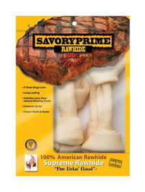 Savory Prime 997 Large Adult Knotted Bone Natural 8-9 in. L 4 pk