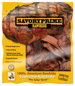Savory Prime 047 All Size Dogs All Ages Rawhide Chips Beef 6 in. L 1 pk