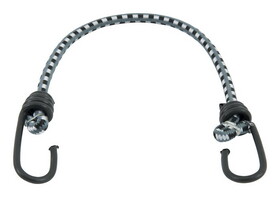 Keeper A06019Z Black/White Bungee Cord 18 in. L X 0.315 in. 1 pk