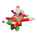 Celebrations MY-22A849 Santa in Plane 6.5 ft. Inflatable