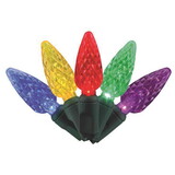 Celebrations C650MUA Platinum LED C6 Multicolored 50 ct String Christmas Lights 25 ft.