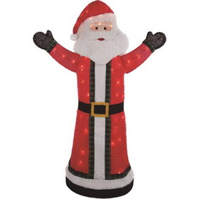 Celebrations DH940932-1 Tinsel Santa 4.75 ft. Yard Decor