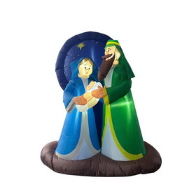 Celebrations 22MY090702 LED Nativity 7 ft. Inflatable