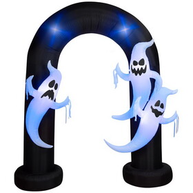GEMMY 551998Gemmy 9 ft. LED Prelit Archway Trio Ghost Inflatable