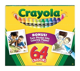 Crayola 52-0064 Assorted Color Crayons 64 pk