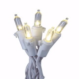 Celebrations 284B491D LED M5 Warm White 100 ct Icicle Christmas Lights 5.5 ft.