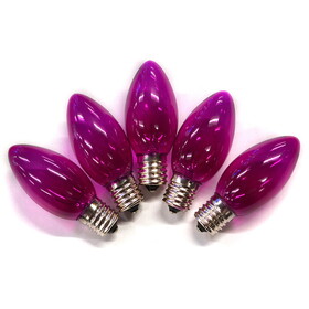 Holiday Bright Lights BU25C9X3-TPLA Incandescent C9 Purple 25 ct Replacement Christmas Light Bulbs 0.08 ft.