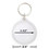 GOGO 25 PCS Acrylic Blank Photo Keychains, Picture Snap-in Key Ring 1-3/4 Inch Round Shape, Great for Number Tag