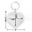 GOGO 25 PCS Photo Keychains 2 Inch Heart Shape, Acrylic Blank Key Ring, Perfect for DIY Craft Gift