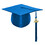 TOPTIE Shiny Kindergarten Child Size Graduation Cap Hat with 2024 Tassel
