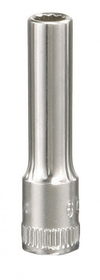 Genius Tools 275211 1/4" Dr. 11/32" Deep Hand Socket (12-Point)