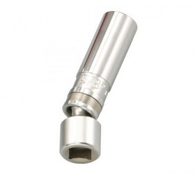 Genius Tools 318516 3/8" Dr. 16.0mm(5/8") Swivel Spark Plug Socket