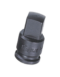 Genius Tools 3/8" Dr. Impact Adapter 3/8"F X 1/2"M w/Pin Hole (CR-Mo) - 340040
