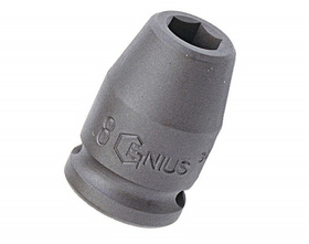 Genius Tools 3/8&quot; Dr. 7mm Impact Socket (CR-Mo) - 343207