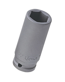 Genius Tools 1/2&quot; Dr. 9mm Deep Impact Socket (CR-Mo) - 447809