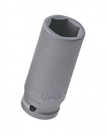 Genius Tools 447830 1/2" Dr. 30mm Deep Impact Socket (CR-Mo)