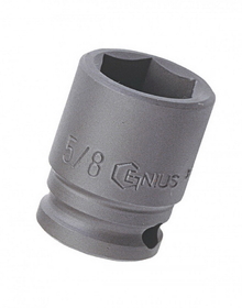 Genius Tools 464012 1/2" Dr. 3/8" Impact Socket (CR-Mo)